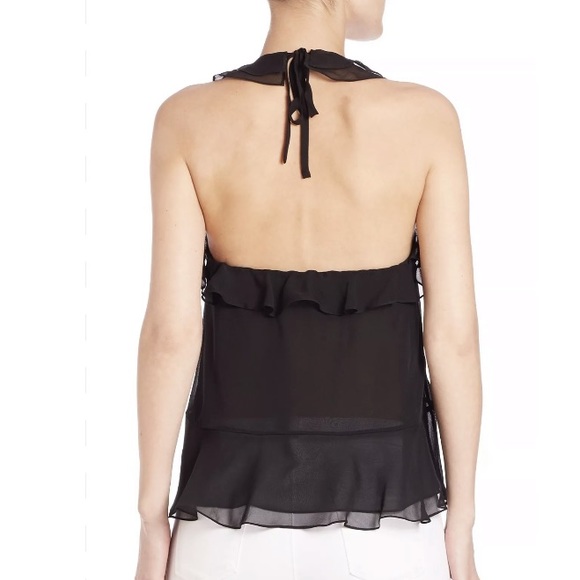 DIANE VON FURSTENBERG Ruffle halter Top - Picture 2 of 4
